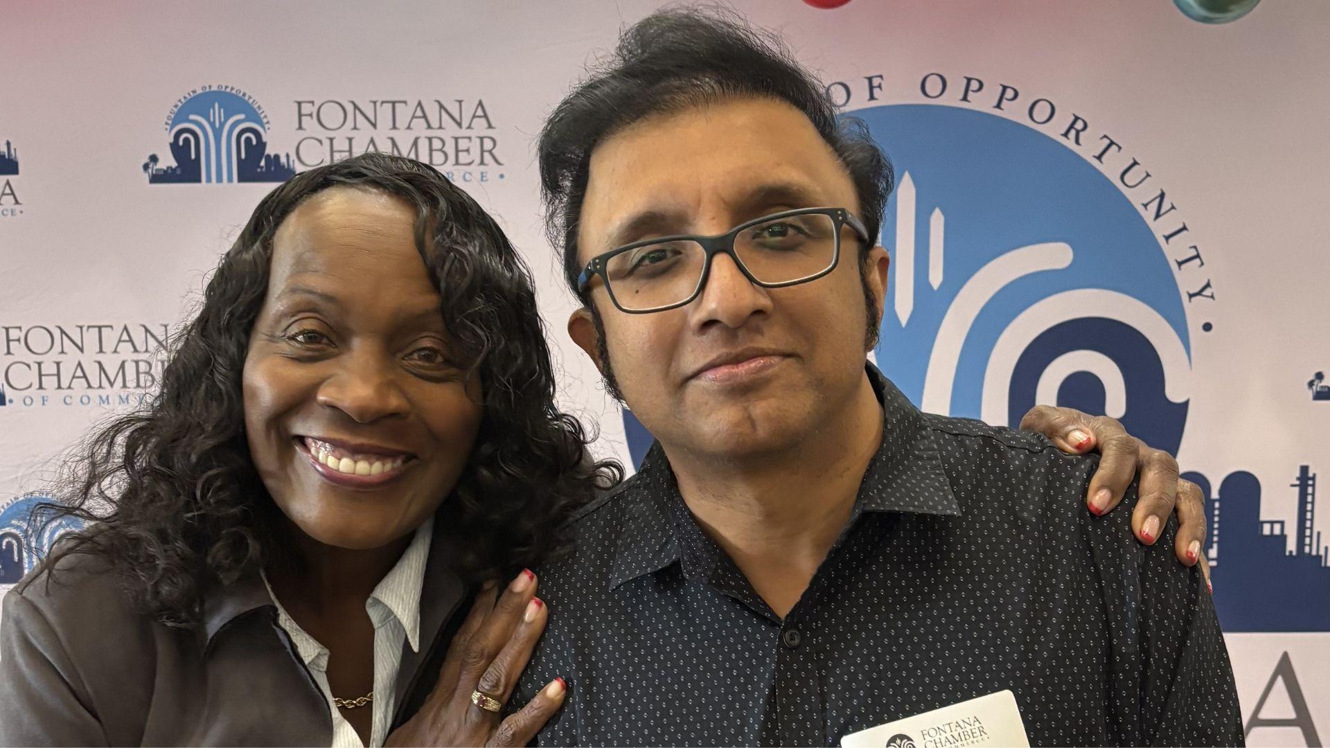 Cloudain Founder with Mayor Acquanetta Warren